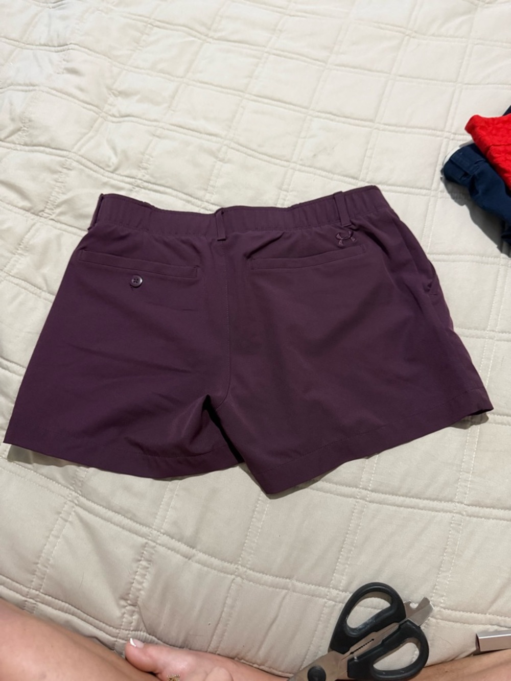 Under Armour Plum Performance Shorts - Picture 3 of 3